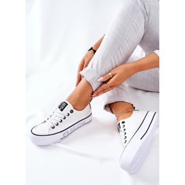 Tenisówki Na Platformie Big Star II274021 Białe 1