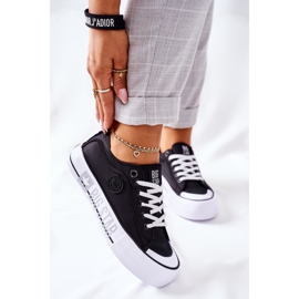 Tenisówki Na Platformie Big Star II274019 Czarne 2