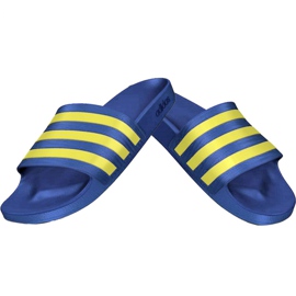 Klapki adidas Adilette Aqua EG1759 niebieskie żółte 1