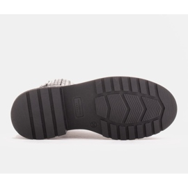Marco Shoes Botki Costanza ze srebrnymi ćwiekami czarne 6