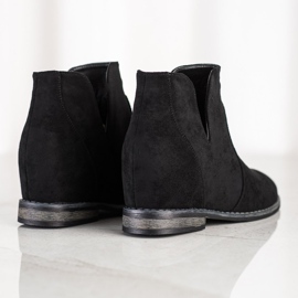 S. BARSKI Kowbojki Na Koturnie S.BARSKI czarne 1