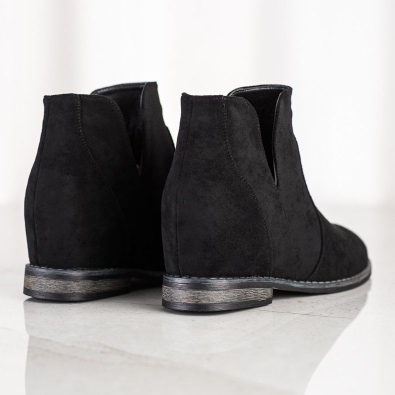 S. BARSKI Kowbojki Na Koturnie S.BARSKI czarne 1