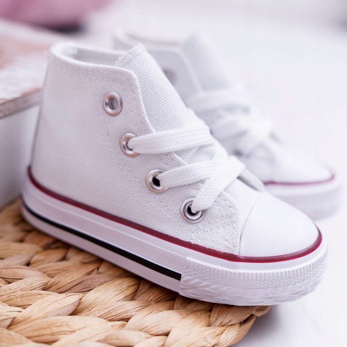 FRROCK Dziecięce Trampki Klasyczne Wysokie Białe Filemon 2