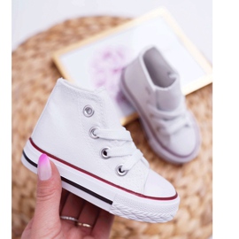 FRROCK Dziecięce Trampki Klasyczne Wysokie Białe Filemon 4