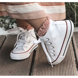 FRROCK Dziecięce Trampki Klasyczne Wysokie Białe Filemon 5