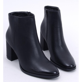 Botki na obcasie czarne 1903 Black 1