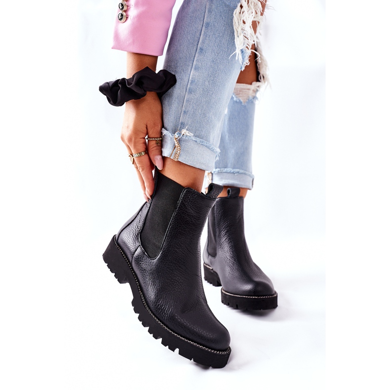 Botki Sztyblety Czarne Nicole 2672 2