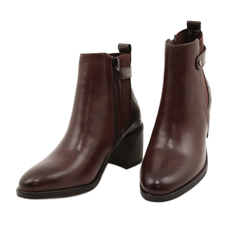 Klasyczne Botki Brązowe Sergio Leone BT630 2