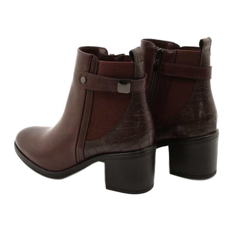 Klasyczne Botki Brązowe Sergio Leone BT630 4