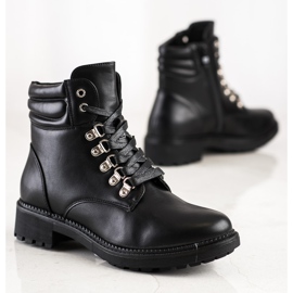 Cm Paris Casualowe Sznurowane Botki czarne 1