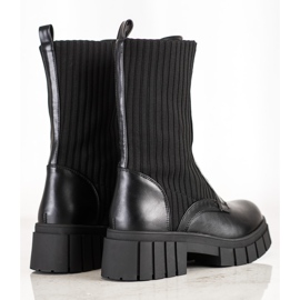 Seastar Czarne Workery Ze Skarpetą 1