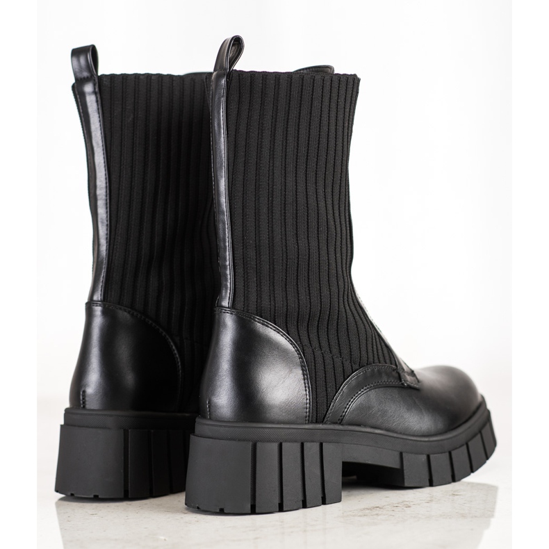 Seastar Czarne Workery Ze Skarpetą 1