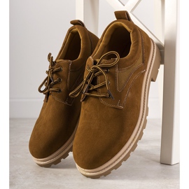 Brązowe półbuty męskie Mode 1