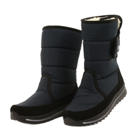 Damskie sportowe botki Progress PROGJ-21-08 granatowe czarne 2