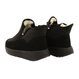 Buty Damskie Na Futerku Progress PROGJ-21-21 Czarne 4