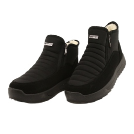 Buty Damskie Na Futerku Progress PROGJ-21-21 Czarne 2