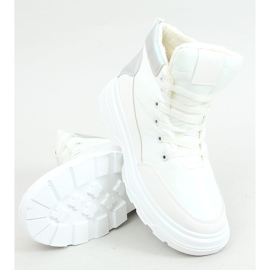 Ocieplane buty sportowe białe FA-3357 White 2