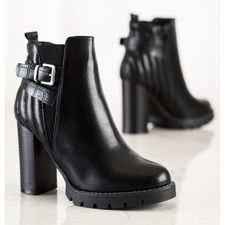 Erynn Botki Na Wysokim Obcasie czarne 1