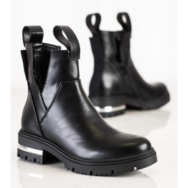 Seastar Ocieplane Botki Z Wycięciem czarne 1