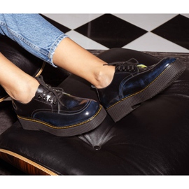 Marco Shoes Mokasyny Chiara ze skóry przecieranej czarne niebieskie 8