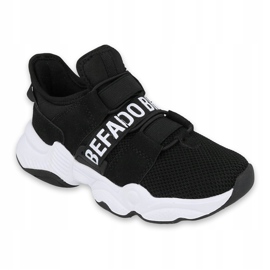 Befado obuwie dziecięce  516Y066 białe czarne 1