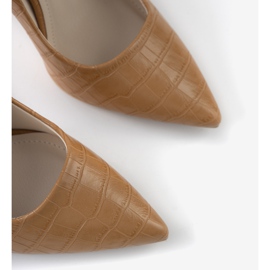 Brązowe czółenka na szpilce Thrower 1