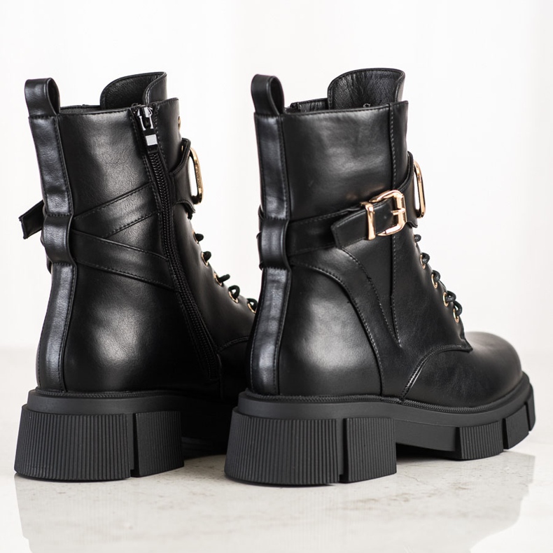 Seastar Modne Czarne Workery 1