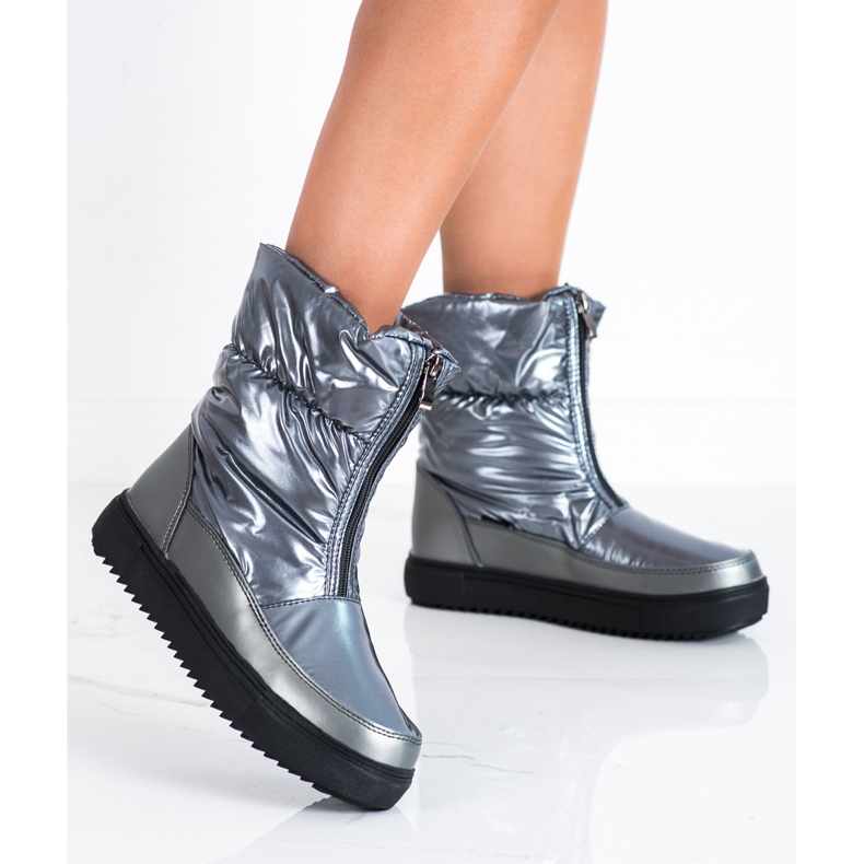 S. BARSKI Srebrne Śniegowce S.BARSKI szare 2