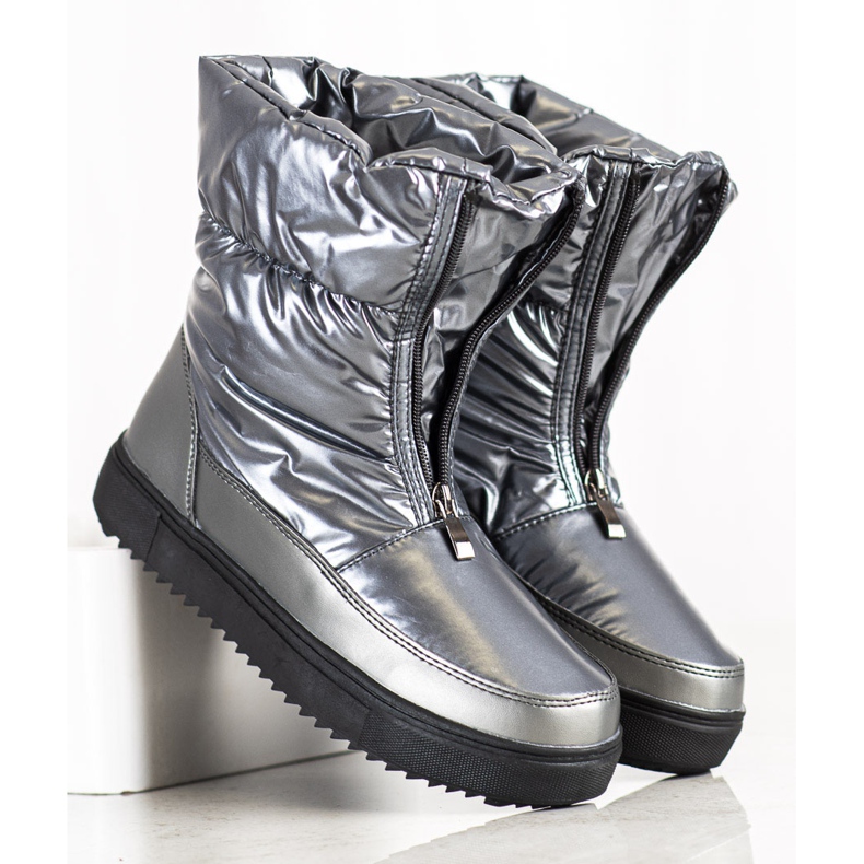 S. BARSKI Srebrne Śniegowce S.BARSKI szare 1