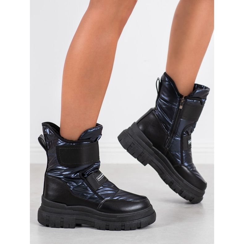 Seastar Śniegowce Na Rzep czarne niebieskie 1