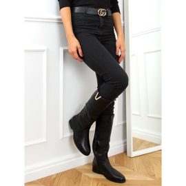 Oficerki damskie czarne YY6787 Black 2