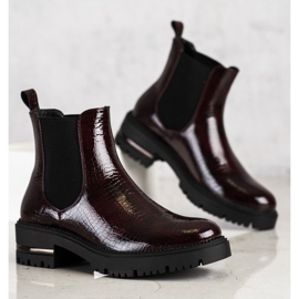 Sztyblety snake print Sergio Leone czerwone wielokolorowe 1