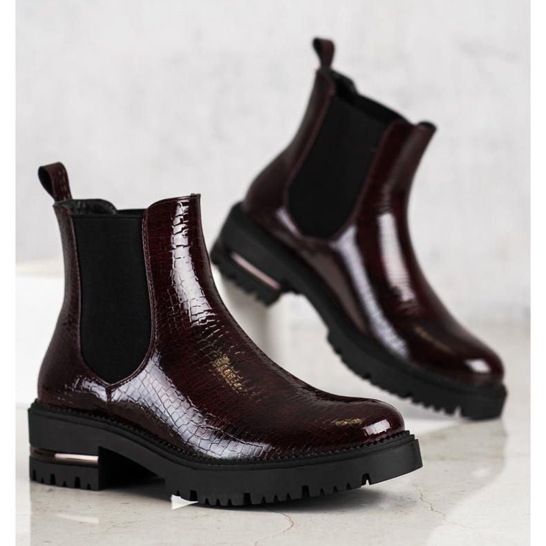 Sztyblety snake print Sergio Leone czerwone wielokolorowe 1