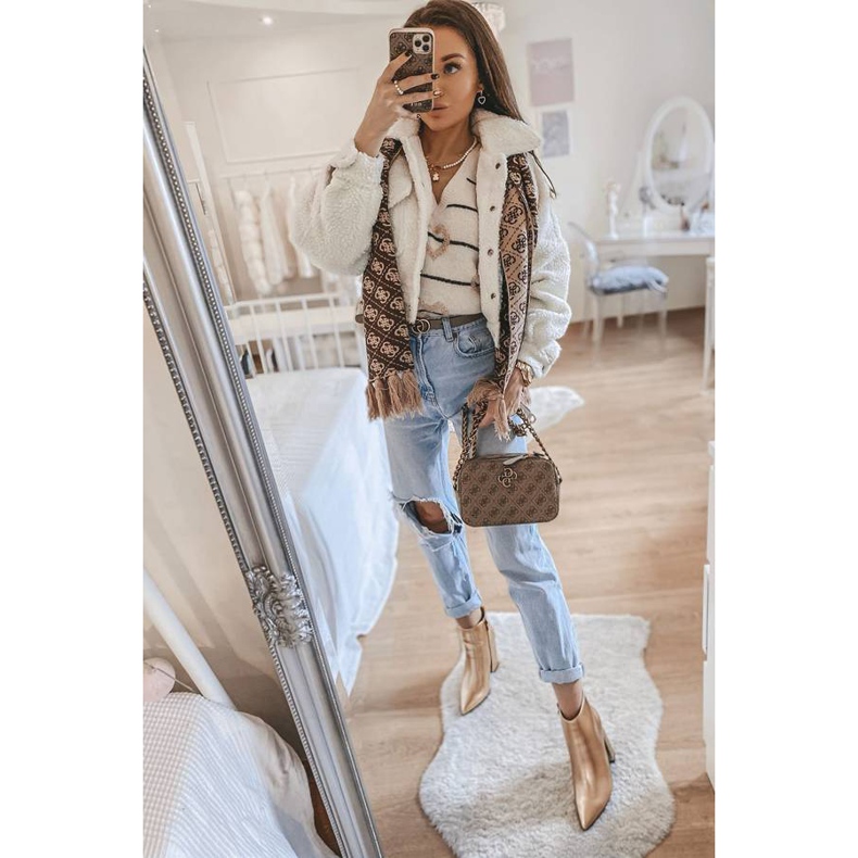 Złote botki na słupku Stomp złoty 1