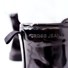 Damskie Botki Trzewiki Cross Jeans Czarne GG2R4023 1
