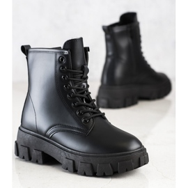 Diamantique Klasyczne Botki Trapery czarne 1