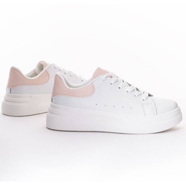 Białe buty sportowe RunwayHer różowe 4