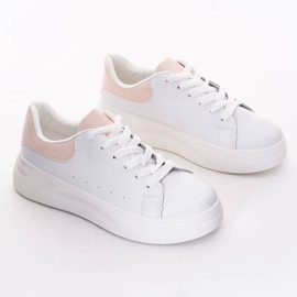 Białe buty sportowe RunwayHer różowe 5