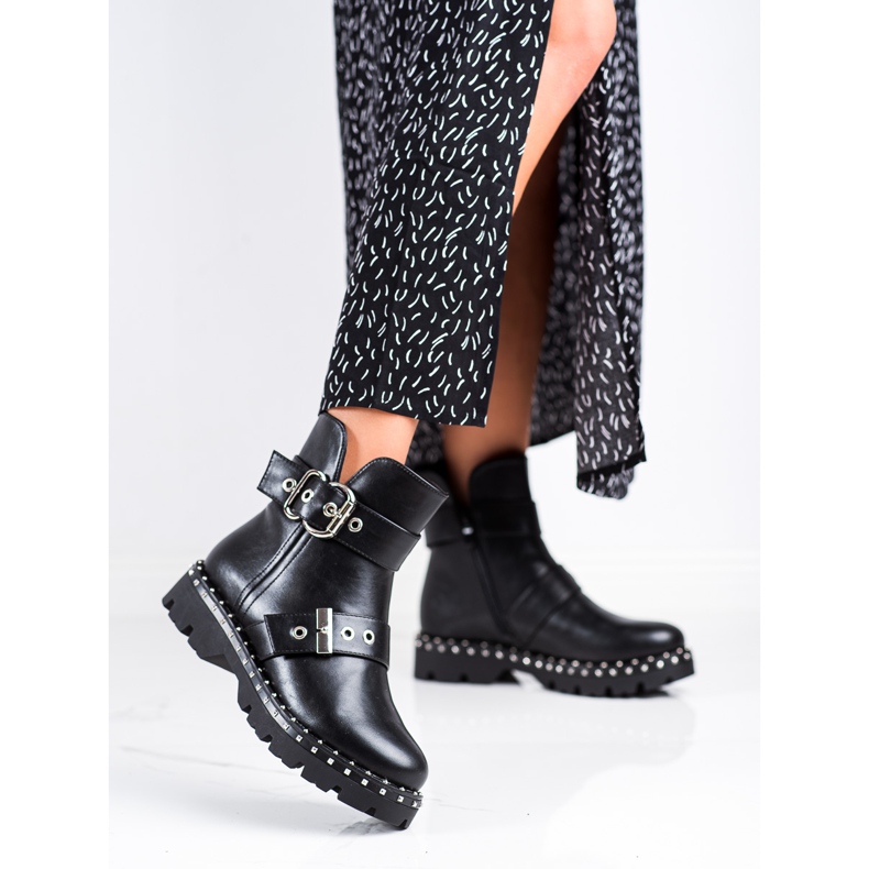 Janessa Workery Z Dżetami czarne 2