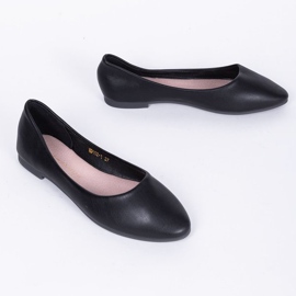 Czarne baleriny z migdałowym noskiem Baleria 1