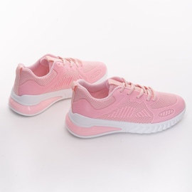 Różowe buty sportowe damskie Be fit 1
