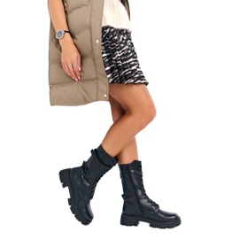 Damskie glany wysokie Sergio Leone TR745 czarne 6