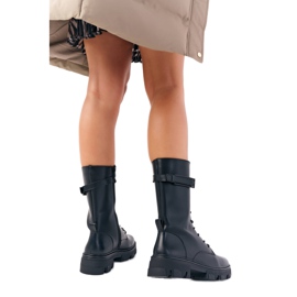 Damskie glany wysokie Sergio Leone TR745 czarne 10