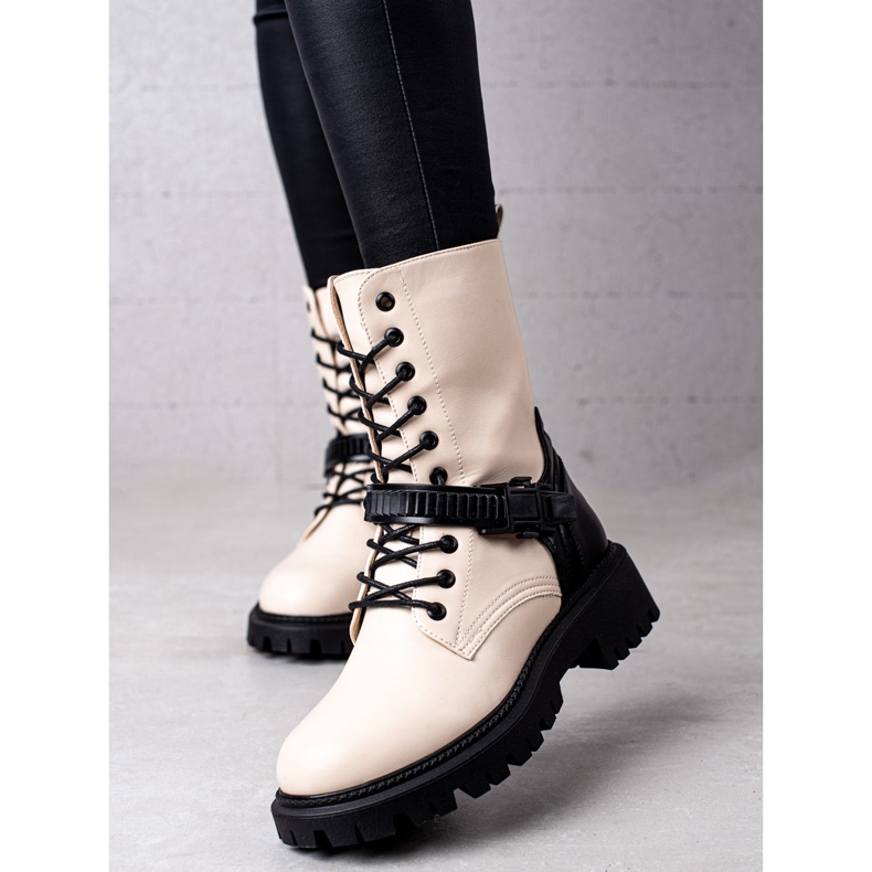 Seastar Wysokie Workery beżowy 1