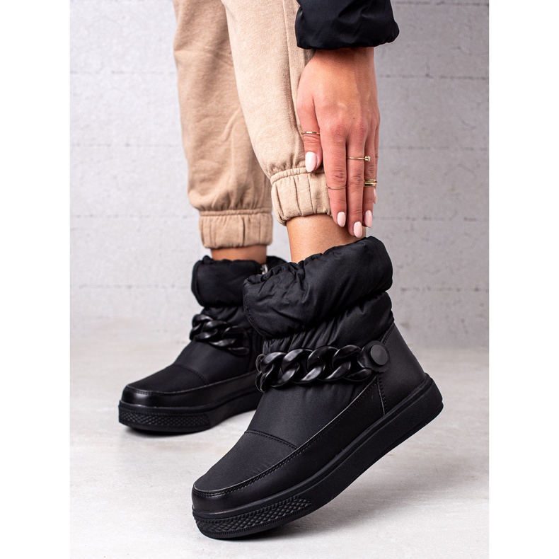 S. BARSKI Śniegowce Z Łańcuchem S.BARSKI czarne 1