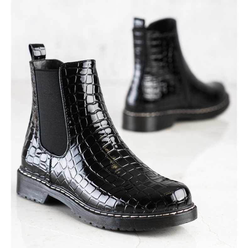 Filippo Modne Czarne Botki 1