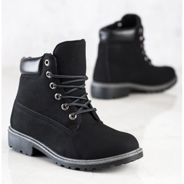 Diamantique Klasyczne Czarne Traperki 2