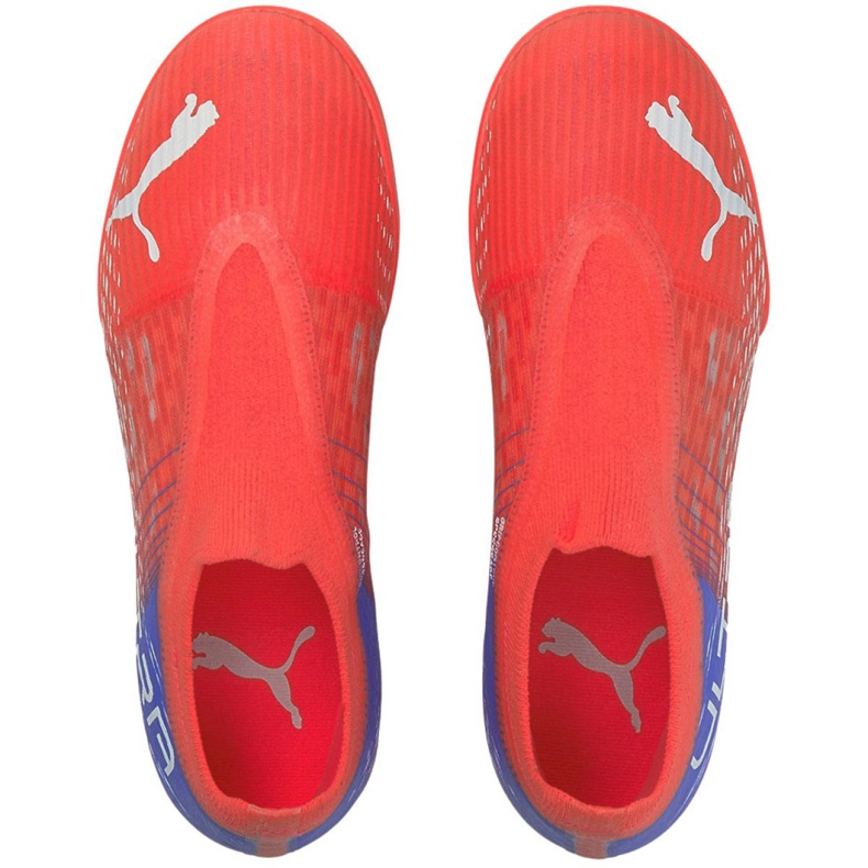 Buty piłkarskie Puma Ultra 3.3 Tt Jr 106531 01 pomarańcze i czerwienie 1