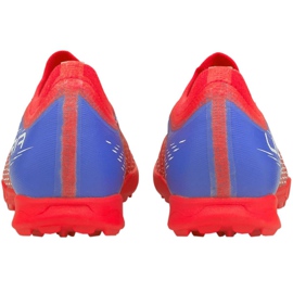 Buty piłkarskie Puma Ultra 3.3 Tt Jr 106531 01 pomarańcze i czerwienie 3