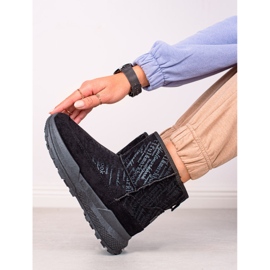 TRENDI Ciepłe Mukluki Na Platformie czarne 1